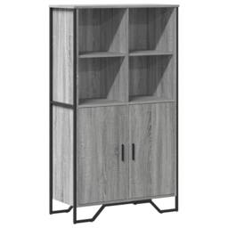 Berkfield Home Highboard Grey Sonoma 79.5x35.5x137.5 cm Engineered wood - thumbnail 1