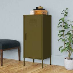 Berkfield Home Storage Cabinet Olive Green 42.5x35x101.5 cm Steel - thumbnail 2