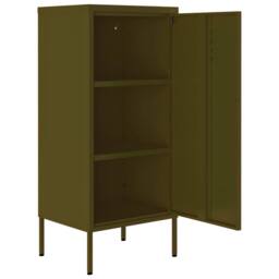 Berkfield Home Storage Cabinet Olive Green 42.5x35x101.5 cm Steel - thumbnail 6