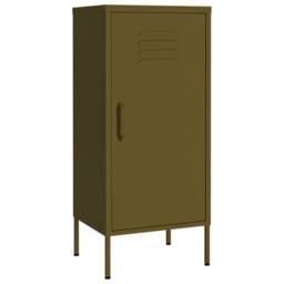 Berkfield Home Storage Cabinet Olive Green 42.5x35x101.5 cm Steel - thumbnail 1