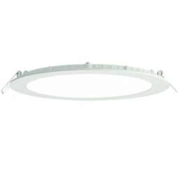 Loops Ultra Slim Round Flush Ceiling Light 18W Cool White LED 4000k Corridor Lamp - thumbnail 1