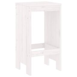 Berkfield Home Bar Stools 2 pcs White 40x36x75 cm Solid Wood Pine - Size: 40 x 36 x 75 cm - thumbnail 6