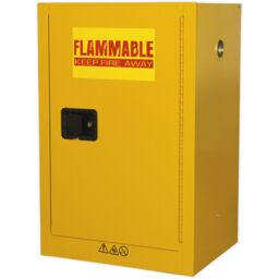 Loops Flammable Substance Storage Cabinet - 585mm x 455mm x 890mm - 3-Point Key Lock - thumbnail 5