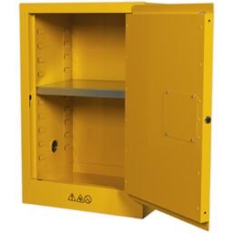 Loops Flammable Substance Storage Cabinet - 585mm x 455mm x 890mm - 3-Point Key Lock - thumbnail 4