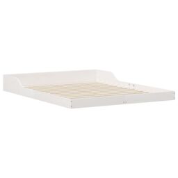 Berkfield Home White 160 x 200 cm Pine wood - thumbnail 2