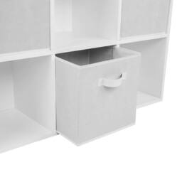 VOGREX White 9-Cube 9-Drawer Storage Shelf - thumbnail 4