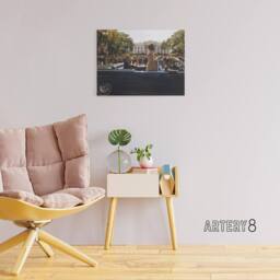 "Artery8 JFK Kennedy Emperor Haile Selassie Parade Canvas Wall Art Print - Size: W18"" x H24""" - thumbnail 3
