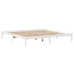 Berkfield Home Bookcase Bed without Mattress White 180x200 cm Super King Solid Wood Pine - thumbnail 5