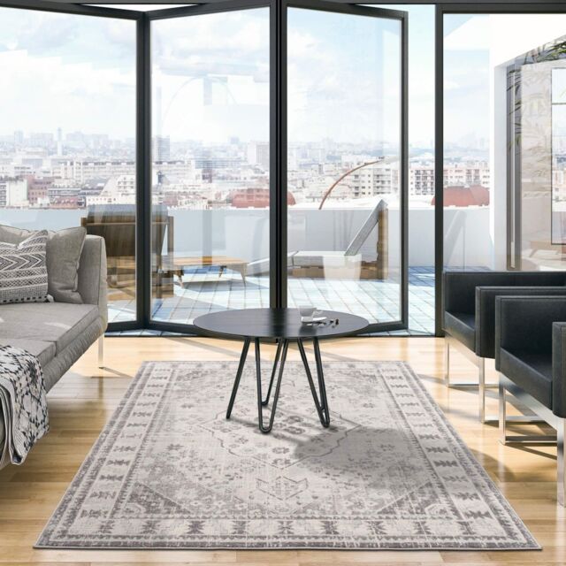 THE RUGS Montana Medallion Cream & Grey Living Room Area Rug 3920 - Size: 200 cm x 290 cm - image 1