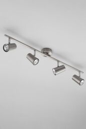BHS Lighting Barley Spotlight Bar Ceiling Light in Metallic Silver - thumbnail 2