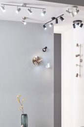 BHS Lighting Barley Spotlight Bar Ceiling Light in Metallic Silver - thumbnail 5