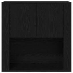 Berkfield Home Highboard Black Oak 80x33x150 cm Engineered Wood - Size: 80 x 33 x 150 cm - thumbnail 7