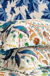 Harlequin 'Wonderland Floral' Cotton Sateen Duvet Cover Set in White - Size: Single - thumbnail 4