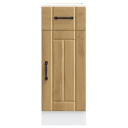Berkfield Home Kitchen Base Cabinet Lucca Artisan Oak Engineered Wood in Brown - thumbnail 4