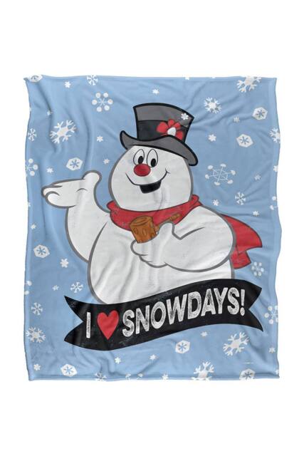 Warner Brothers Frosty The Snowman 152x127 cm I Love Snowdays Soft Throw Blanket - image 1