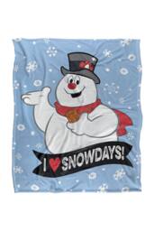Warner Brothers Frosty The Snowman 152x127 cm I Love Snowdays Soft Throw Blanket - thumbnail 1