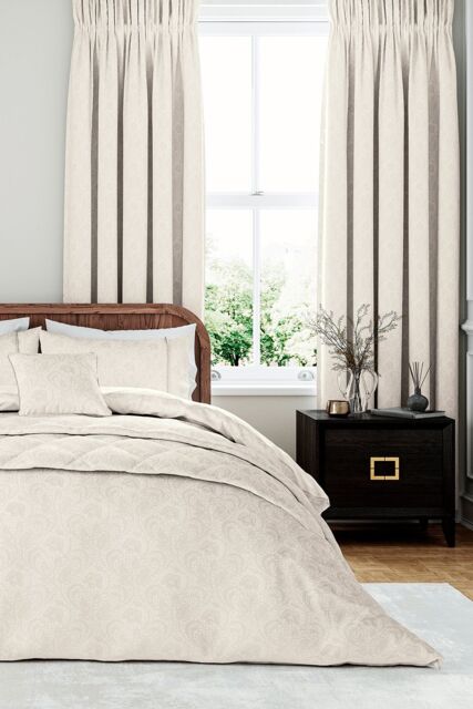 1951 'Ashleigh' Jacquard Duvet Cover Set in Natural - Size: Super King - image 1