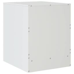 Berkfield Home Bedside Cabinet White 34.5x39x44 cm Steel - thumbnail 9