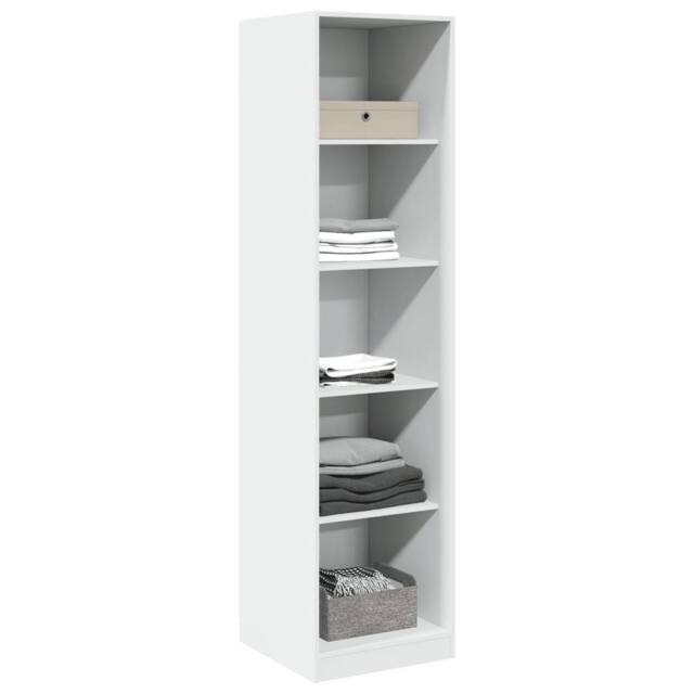 Berkfield Home Wardrobe White 50x50x200 cm Engineered Wood - Size: 50 x 50 x 200 cm - image 1