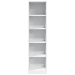 Berkfield Home Wardrobe White 50x50x200 cm Engineered Wood - Size: 50 x 50 x 200 cm - thumbnail 4