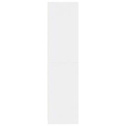 Berkfield Home Wardrobe White 50x50x200 cm Engineered Wood - Size: 50 x 50 x 200 cm - thumbnail 5