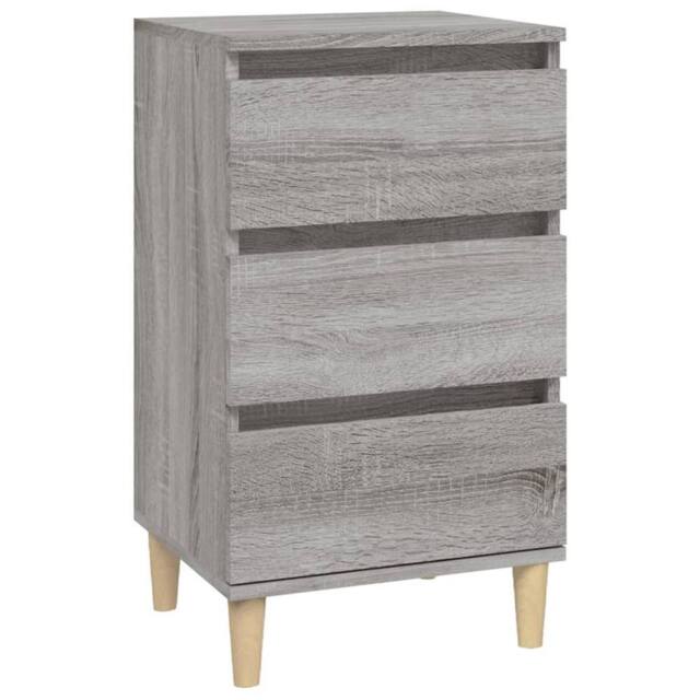 Berkfield Home Bedside Cabinet Grey Sonoma 40x35x70 cm Engineered Wood - Size: 40 x 35 x 70 cm - image 1