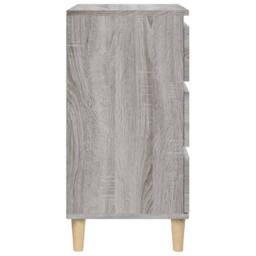 Berkfield Home Bedside Cabinet Grey Sonoma 40x35x70 cm Engineered Wood - Size: 40 x 35 x 70 cm - thumbnail 8