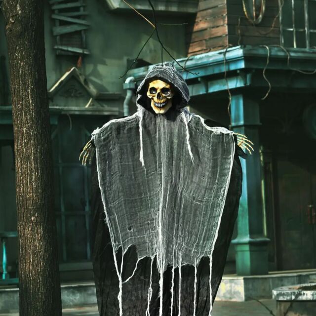 Garden Greatness 6ft Hanging Grim Reaper Halloween Ghost Decoration - Size: 1 Pack - image 1