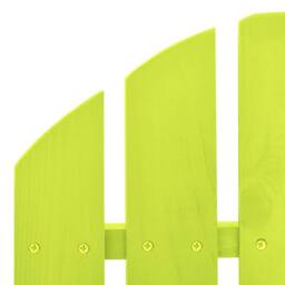 Berkfield Home Garden Adirondack Rocking Chair Solid Fir Wood Green in Bright Green - thumbnail 5