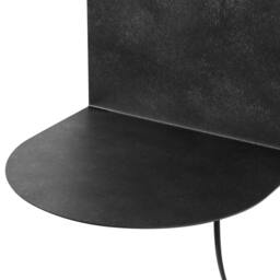 Wyld and Coco Wall Lamp - Dark Graphite Steel Glass Shade Integrated On/Off Switch in Grey - thumbnail 5