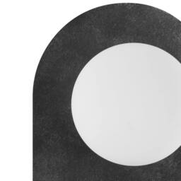 Wyld and Coco Wall Lamp - Dark Graphite Steel Glass Shade Integrated On/Off Switch in Grey - thumbnail 4