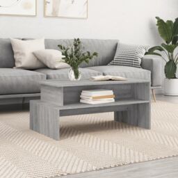 Berkfield Home Coffee Table Grey Sonoma 90x55x42.5 cm Engineered Wood