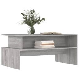Berkfield Home Coffee Table Grey Sonoma 90x55x42.5 cm Engineered Wood - thumbnail 3