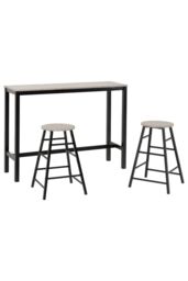 Seconique Athens Breakfast Bar Set in Charcoal - thumbnail 3