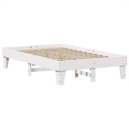 Berkfield Home Bookcase Bed without Mattress White 120x200cm Solid Wood Pine - Size: Small Double - thumbnail 5