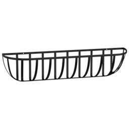 Berkfield Home Wall Troughs 2 pcs with Coco Liners Black 91x20x23 cm Steel - Size: 91 x 20 x 23 cm - thumbnail 5