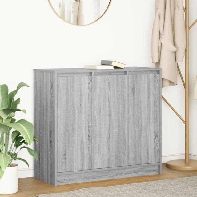 Berkfield Home Sideboard Grey Sonoma 85x34x76 cm Engineered Wood - Size: 85 x 34 x 76 cm - image 1