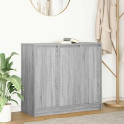 Berkfield Home Sideboard Grey Sonoma 85x34x76 cm Engineered Wood - Size: 85 x 34 x 76 cm - thumbnail 1