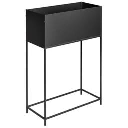 Wyld and Coco Raised Metal Planter Box - Black - thumbnail 4