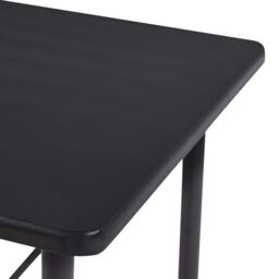 Berkfield Home Bar Table Black 120x60x110 cm MDF - Size: 120 x 60 x 110 cm - thumbnail 5