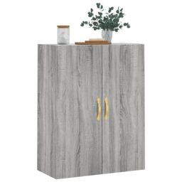 Berkfield Home Wall Mounted Cabinet Grey Sonoma 69.5x34x90 cm - thumbnail 4