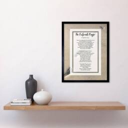 "Artery8 God Jesus Footprints In The Sand Poem Motivation 12x16"" Framed Art in Beige - Size: W12"" x H16""" - thumbnail 2