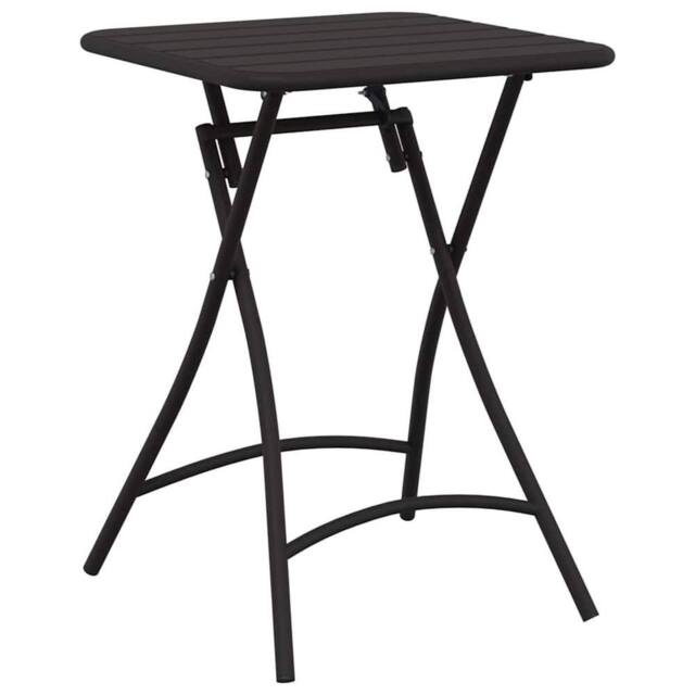 Berkfield Home Foldable Garden Table - Anthracite - 55x55x73 cm - Steel in Black - Size: 55 x 55 x 73 cm - image 1