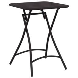 Berkfield Home Foldable Garden Table - Anthracite - 55x55x73 cm - Steel in Black - Size: 55 x 55 x 73 cm - thumbnail 1