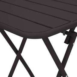 Berkfield Home Foldable Garden Table - Anthracite - 55x55x73 cm - Steel in Black - Size: 55 x 55 x 73 cm - thumbnail 7
