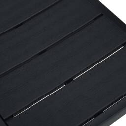 Berkfield Home Garden Chairs 4 pcs Black HDPE Wood Look - thumbnail 8