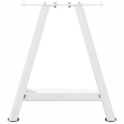 Berkfield Home Coffee Table Legs A-Shaped 2 pcs White¬†50x(42-43) cm Steel in White - thumbnail 5