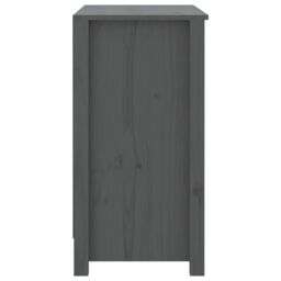 Berkfield Home Book Cabinet Grey 80x35x68 cm Solid Wood Pine - Size: 80 x 35 x 68 cm - thumbnail 6