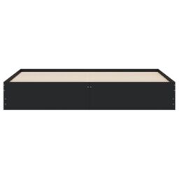 Berkfield Home Bed Frame with Drawers without Mattress Black 160x200 cm - thumbnail 6
