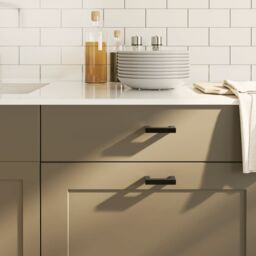 Berkfield Home Cabinet Handles 20 pcs Black 64 mm Stainless Steel - thumbnail 1